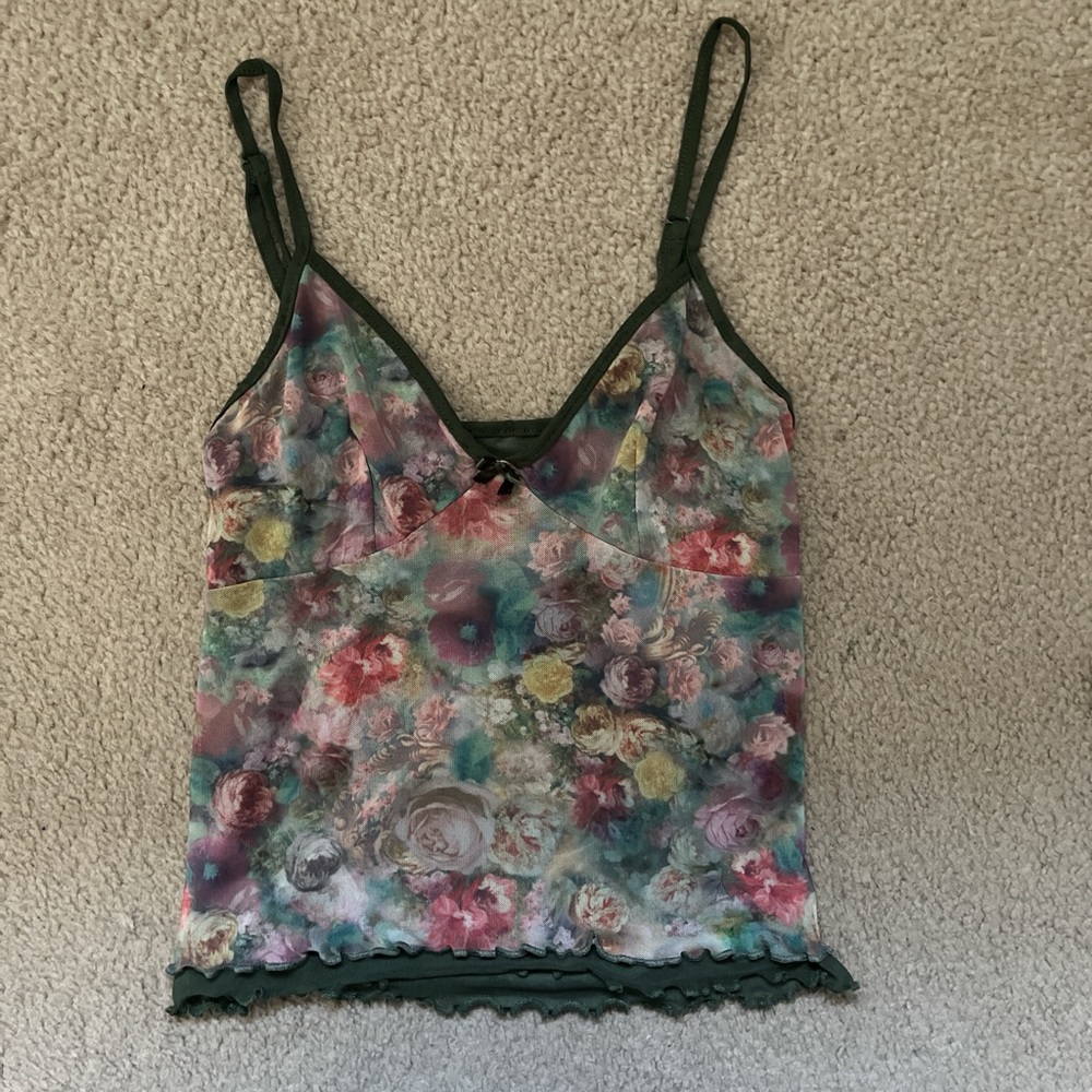 Y2K Mesh Tank Top